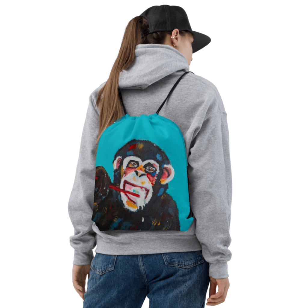 Toothbrush Monkey – Drawstring Bag