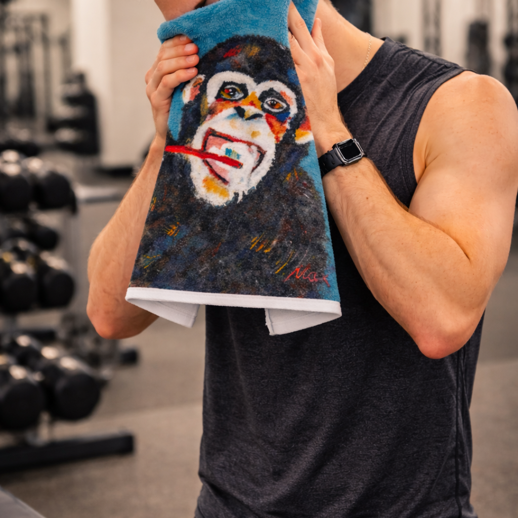 Toothbrush Monkey – Medium Towel