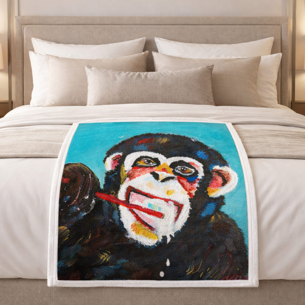 Toothbrush Monkey – Medium Towel